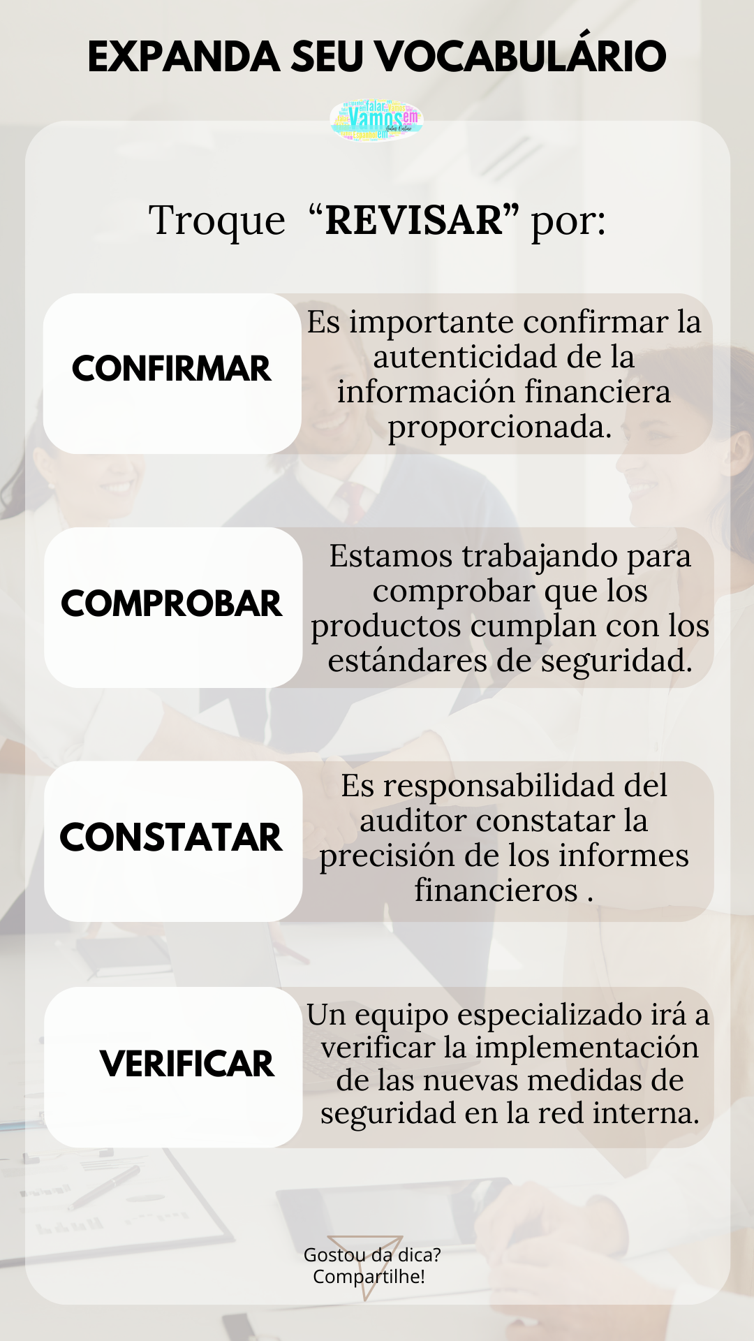Revisar – Vamos falar em espanhol